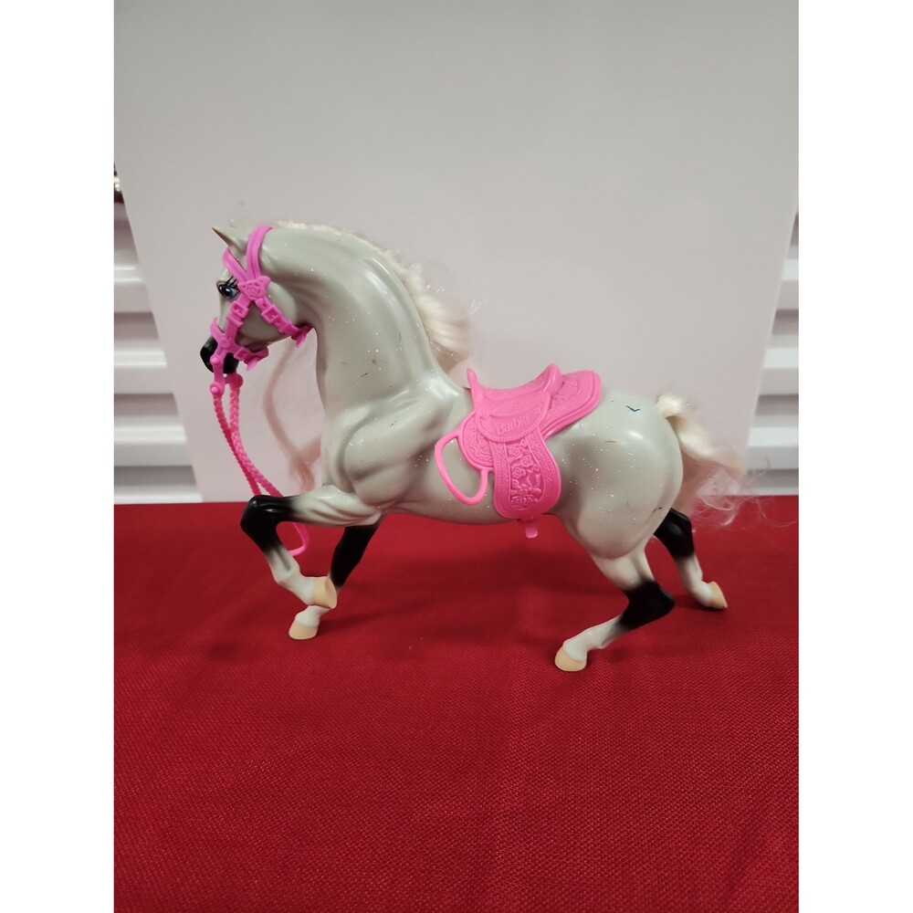 Vintage Barbie Brushable Beauties Gray Horse